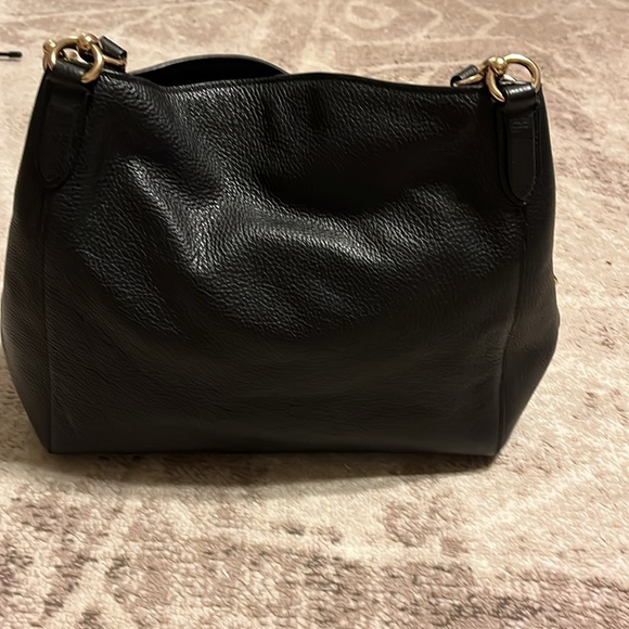 COACH EDDIE 31 PEBBLE GRAIN LEATHER SHOULDER BAG #80268 - Picture 5 of 11